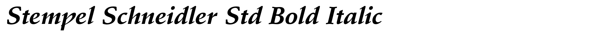 Stempel Schneidler Std Bold Italic image